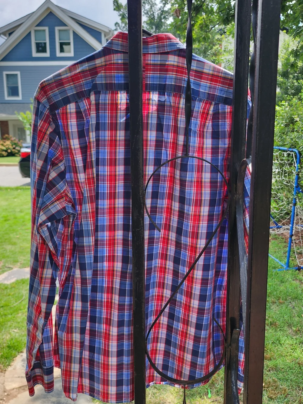 Banana Republic Soft Wash Slim Fit Plaid Shirt. Size Large.